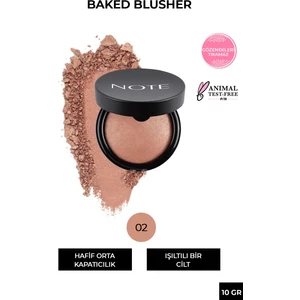 Baked Blusher Işıltılı Fırınlanmış Toz Allık - 02 Vintage Pink