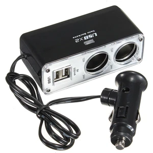 Araç Çakmak Çoklayıcı 2 Çakmak 2 USB Çoğaltıcı Araba Soket