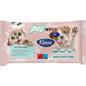 Pet Wipes Evcil Hayvanlar Için Temizlik Mendili 40 Yaprak