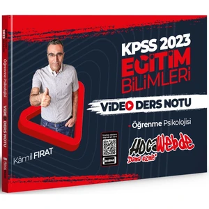 Hocawebde Yayınları KPSS 2023 Eğitim Bilimleri Öğrenme Psikolojisi Video Ders Notları