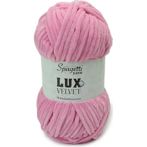 Spagetti Yarn Lux Velvet Pembe Kadife El Örgü Ipliği