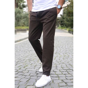 Kahverengi Basic Jogger Pantolon 5486