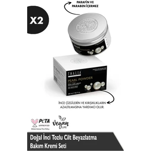 Doğal İnci Tozlu Cilt Beyazlatma Kremi 2 x 250ml