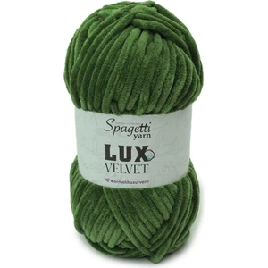 Spagetti Yarn Lux Velvet Yağ Yeşil Kadife El Örgü Ipliği
