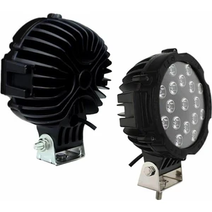 7" Beyaz LED Siyah Yuvarlak Off Road Sis Farı Çalışma Lambası 17 LED 10-30V 51W