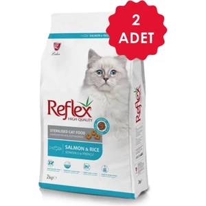 Somonlu ve Pirinçli Kısırlaştırılmış Kedi Maması 2 kg x 2 Adet