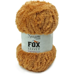 Spagetti Yarn Fox Velvet Bronz Kadife El Örgü Ipliği