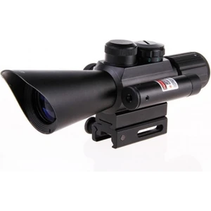 Nikula 4X30 Tüfek Dürbünü Çift Işıklı Lazerli M7