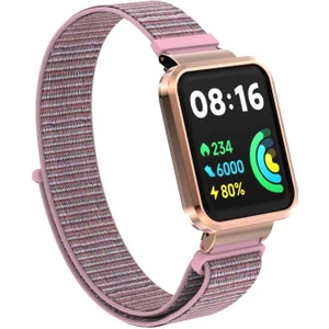 Xiaomi Redmi Watch 2 Lite Hasırlı Kordon Woven Sport Loop Rose Gold
