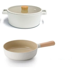 Fika  Alüminyum Döküm 26 cm Tencere & 26 cm Wok Tava Seti