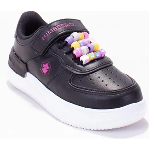 Freya Siyah Mor Günlük Kız Çocuk Spor Ayakkabı