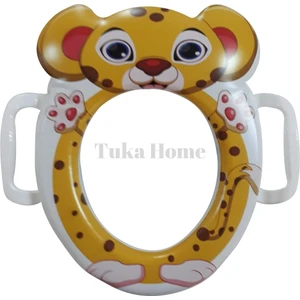 Tuka Home Lazımlık Çocuk Bebek Klozet Aparatı Çita Desenli
