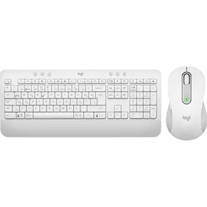 Signature K650 + M650 L Büyük Boy Sol El Beyaz Kablosuz Klavye-Mouse Seti