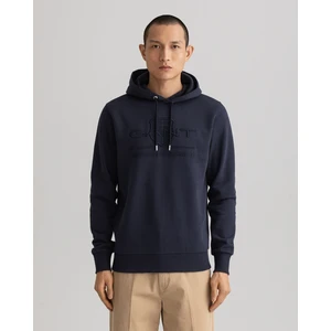 Erkek Lacivert Regular Fit Kapüşonlu Baskılı Sweatshirt 2037020.433