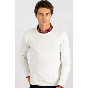 Slim Fit Dar Bisiklet Yaka Erkek Kazak