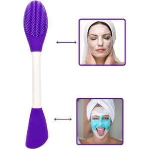 Çift Taraflı Silikon Yüz Maskesi Uygulama ve Peeling Fırçası