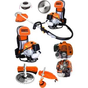 Alman Power Motor 9,9 Hp Bakır Şanzuman Sırt Tipi Benzinli Ot Çalı Çim Biçme Tırpanı