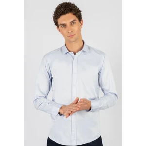 Modern Slim Fit Dar Kesim Düz Erkek Gömlek
