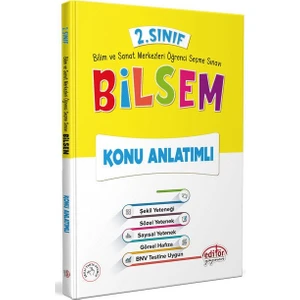 Editör Yayınları 2. Sınıf Bilsem Konu Anlatımlı