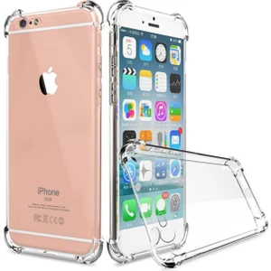 Kzy Apple iPhone 7 Kapak Kamera Korumalı Antişok Airbag Köşe Korumalı Silikon Şeffaf Kılıf