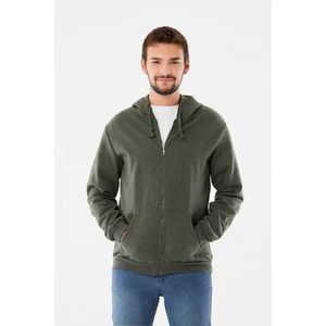 Kanguru Cepli Fermuarlı Sweatshirt