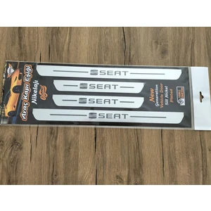 Bi Dünya Trend Seat Leon Özel Kapı Eşik Yazısı Krom