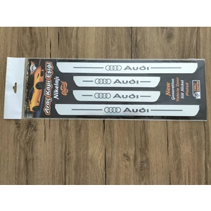 Bi Dünya Trend Audi Q7 Özel Kapı Eşik Yazısı Krom