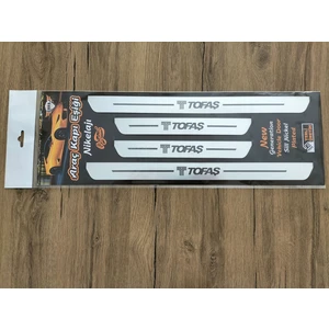 Bi Dünya Trend Tofaş Uyumlu Kapı Eşik Yazısı Nikelaj