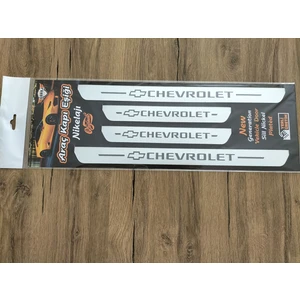 Bi Dünya Trend Chevrolet Uyumlu Kapı Eşik Yazısı Nikelaj
