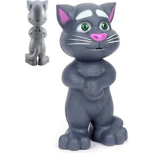 Gri Talking Tom Cat Konuşan Kedi Ses Taklit Eden Kedi