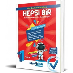 Mavitikli Yayıncılık 1.sınıf Hepsi Bir Tüm Dersler Soru Bankası