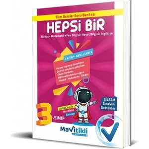 Mavitikli Yayıncılık 3.sınıf Hepsi Bir Tüm Dersler Soru Bankası