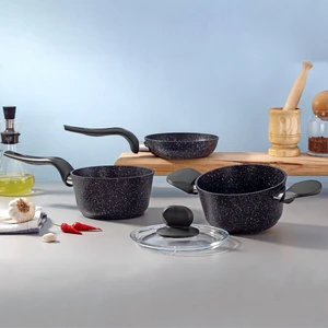 Starry 4 Parça Mini Granit Tencere Seti