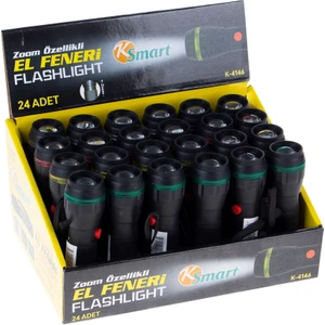 Fener LED Zoomlu K-4146 120X4 "1 Adet Satılmaktadır"