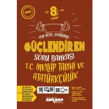 Ankara Yayıncılık 8.Sınıf  LGS Güçlendiren Inkılap Tarihi Soru
