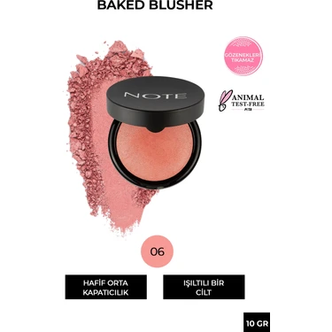 Note Baked Allık Işıltılı Highlighter 06 Hot