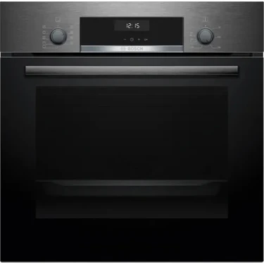 Bosch HBF537EG0T Black Inox Ankastre