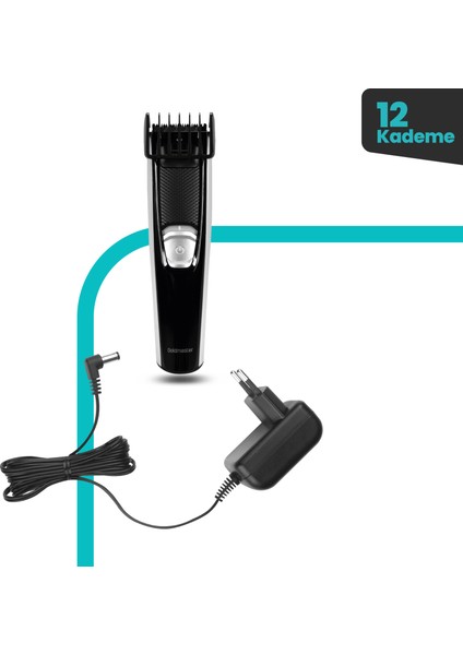 Skor Kablolu Kablosuz Şarjlı Şaç Sakal Kesme Makinesi GM-9104