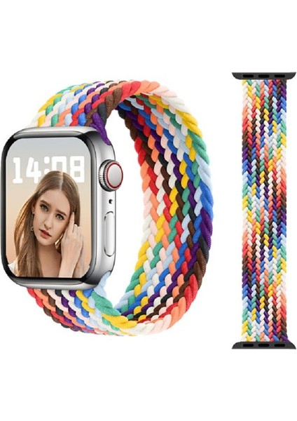 Apple Watch 38/40/41 mm Seri 5 6 Se 7 8 Uyumlu Esnek Örgü Kordon