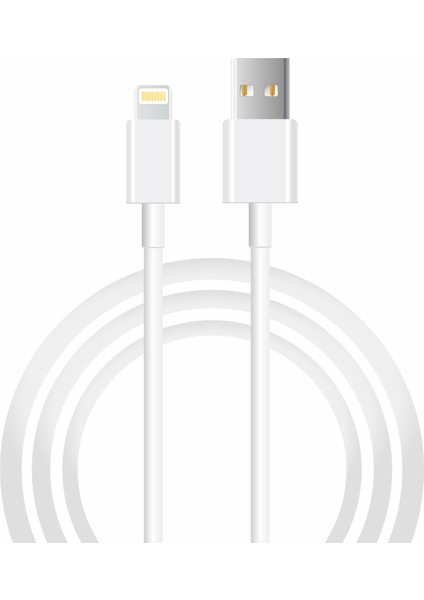 X74 Usba To Iphone Lightning 2metre Data ve Hızlı Şarj Kablosu Beyaz