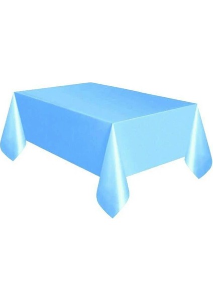 Mavi Renk 120 x 180 cm Doğum Günü Plastik Masa Örtüsü