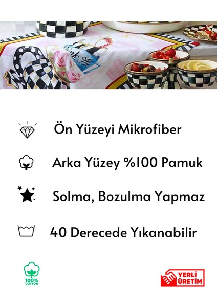 Mackenzie Model Damalı Kaplumbağa 35 x 50 2 Adet Mutfak Havlusu I El Havlusu I Kurulama Bezi