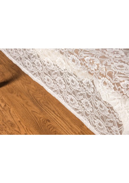Yonca Lüx Raşel Dantel Krem Masa Örtüsü 155X220 cm - 1293 fırsatları