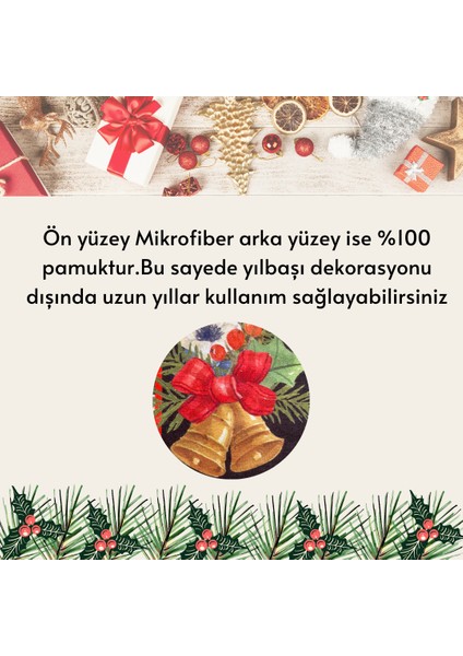 Mackenzie Model Yılbaşı Ekose Buketi Siyah 35 x 50 2 Adet Mutfak Havlusu I El Havlusu I Kurulama Bezi