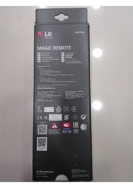 Mr 22 Sihirli Kumanda (Akıllı Kumanda) Lg Tv Uyumlu modelleri