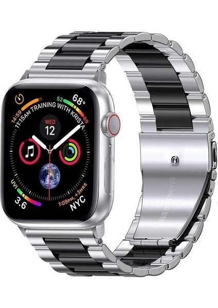 Apple Watch Lüks Metal 38/40/41 mm Paslanmaz Çelik Ayarlanabilir Kordon
