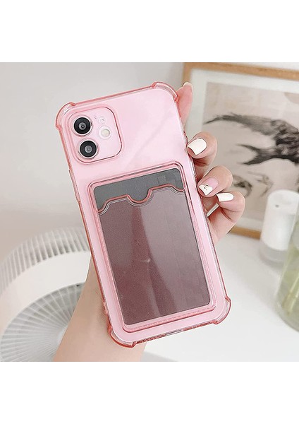iPhone 12 Uyumlu Kartlıklı Cüzdan Şeffaf Telefon Kılıfı modelleri