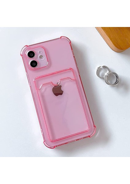 iPhone 12 Uyumlu Kartlıklı Cüzdan Şeffaf Telefon Kılıfı fırsatları