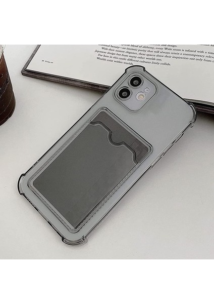 iPhone 11 Uyumlu Kartlıklı Cüzdan Şeffaf Telefon Kılıfı fırsatları