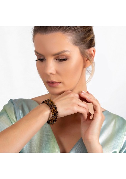 Hem Bileklik - Hem Kolye - Hem Tesbih 99LU Kaplangözü Doğaltaş Takı modelleri